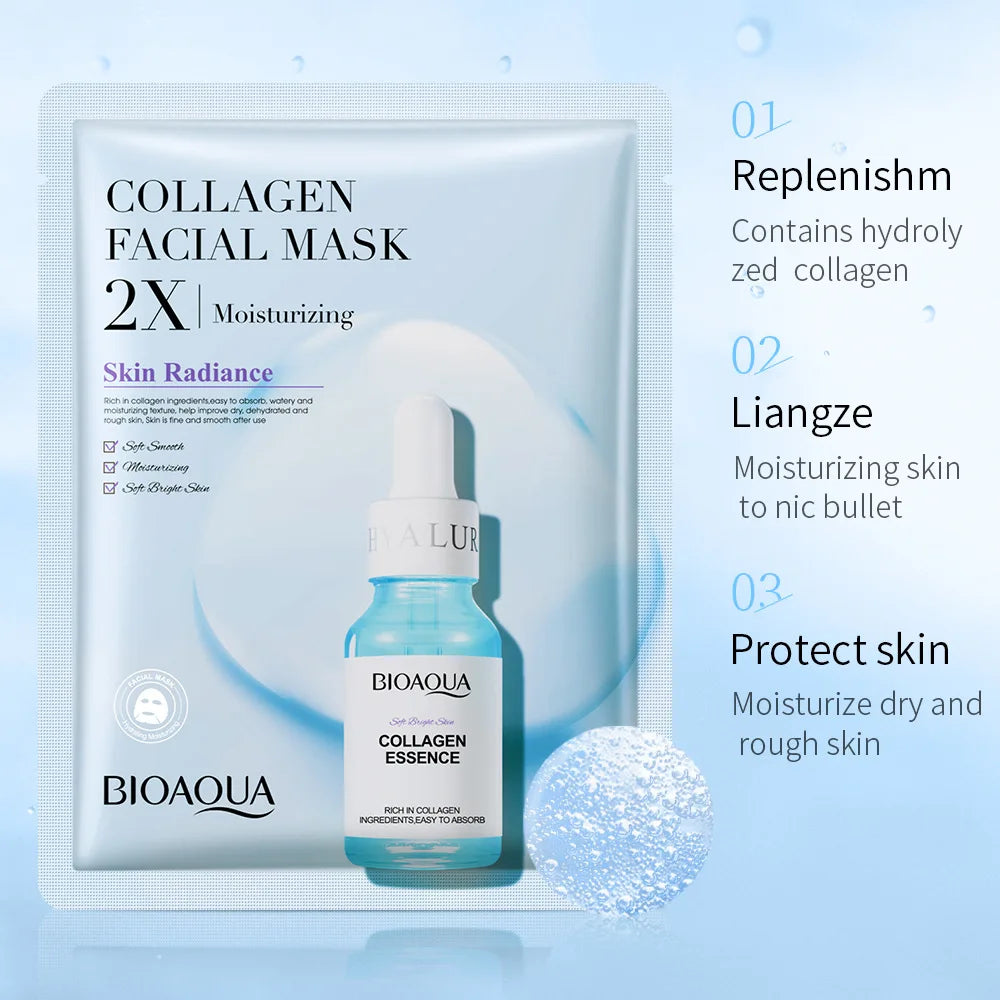 20pcs BIOAQUA Collagen Face Mask