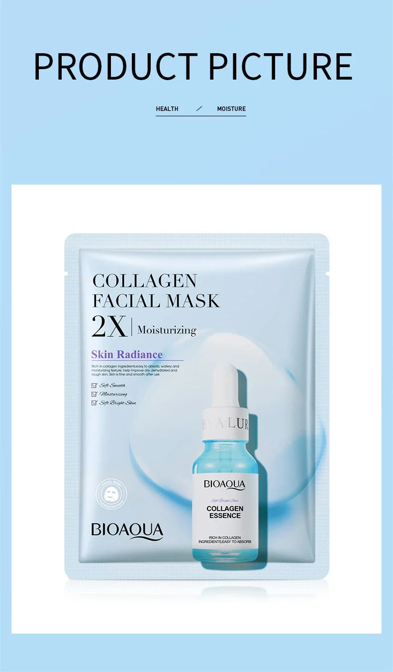 20pcs BIOAQUA Collagen Face Mask